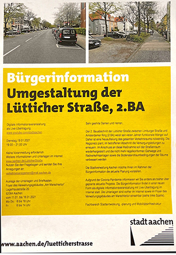 B&uuml;rgerinfo L&uuml;tticher Stra&szlig;e